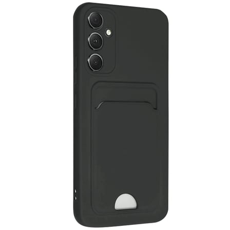 Samsung Galaxy A16 5G Kılıf Kelvin Kartvizitli Silikon - Siyah