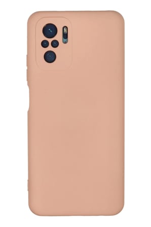 Xiaomi Redmi Note 10 Kılıf Nano içi Kadife Silikon - Pudra