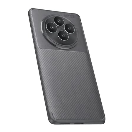 Oppo Reno 11 FS Kılıf Auto Focus Karbon Kapak - Gri