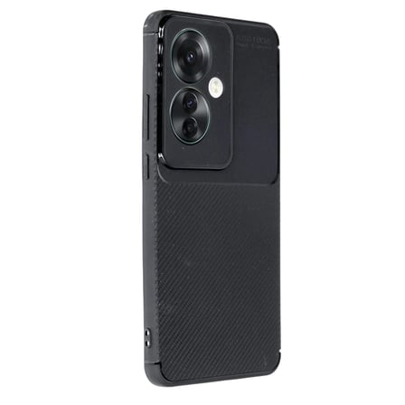 Oppo Reno 11F Kılıf Auto Focus Karbon Kapak - Siyah