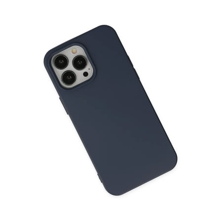 iPhone 14 Pro Kılıf Nano içi Kadife Silikon - Lacivert
