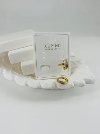 Zirkon Taşlı Pirinç Zirkon Küpe - Kp00323