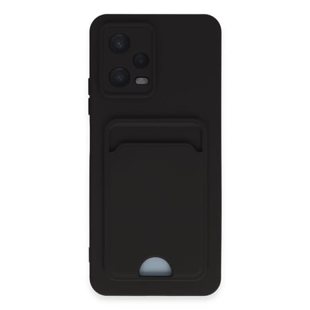 Poco X5 5G Kılıf Kelvin Kartvizitli Silikon - Siyah