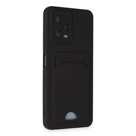 Poco X5 5G Kılıf Kelvin Kartvizitli Silikon - Siyah