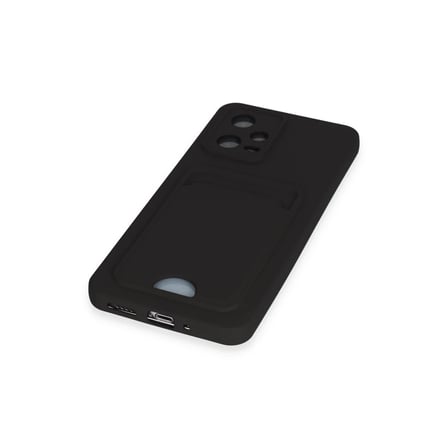Poco X5 5G Kılıf Kelvin Kartvizitli Silikon - Siyah