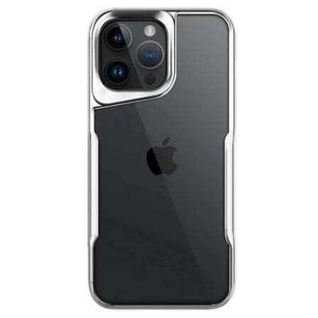 iPhone 14 Pro Max Kılıf Boyi Silikon Kapak - Gümüş