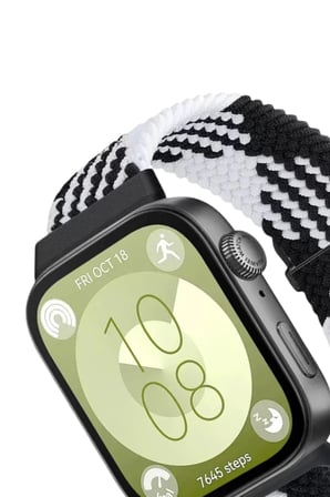 Huawei Fit 4 Star Kordon - Siyah-Beyaz