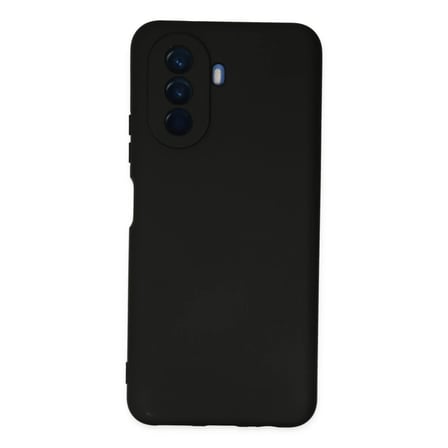 Huawei Nova Y70 Kılıf Nano içi Kadife Silikon - Siyah