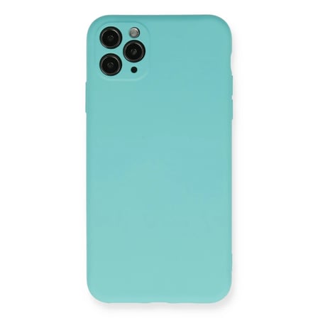 iPhone 11 Pro Max Kılıf Nano içi Kadife Silikon - Turkuaz