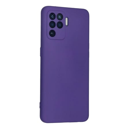 Oppo Reno 5 Lite Kılıf Nano içi Kadife Silikon - Mor