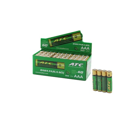 İnce AAA Pil ( 60 Adet)