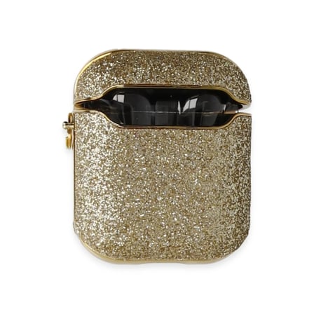 Kulaklık Aksesuarları Airpods 2 (2.nesil) Spell Simli Kılıf Gold