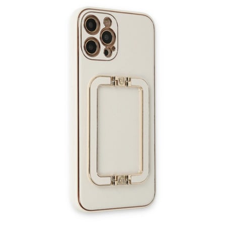 iPhone 12 Pro Max Kılıf Coco Elit Kapak - Beyaz