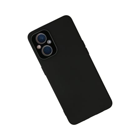 Oppo Reno 7 Lite Kılıf Lansman Glass Kapak - Siyah