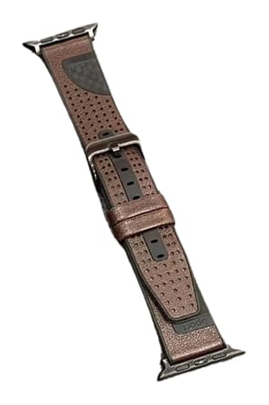 Movenchy Apple Watch 45mm Buff Deri Kordon - Kahverengi
