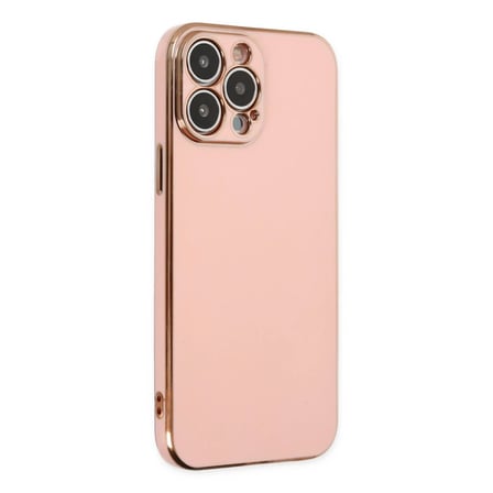 Apple iPhone 14 Pro Max Kılıf Volet Silikon - Pembe