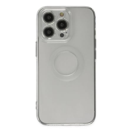iPhone 13 Pro Kılıf Santa Lens Silikon - Şeffaf