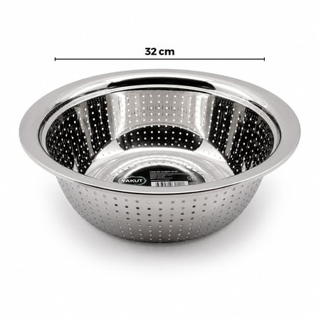32CM Kulpsuz Paslanmaz Metal Sepet Süzgeç