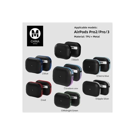Apple Airpods 3 (3.nesil) Mo-a8 Armor Kılıf - Siyah