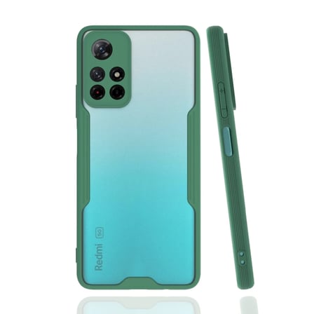 Redmi Note 11T Kılıf Platin Silikon - Yeşil
