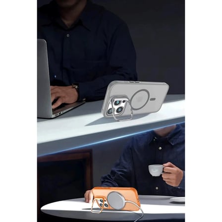 Joko Apple iPhone 16 Plus Flet Lens Magsafe Kapak - Lacivert