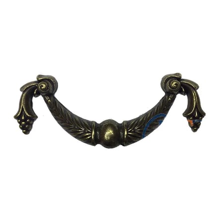 Mobilya Makasları Dekoratif Zamak Üzümlü Kulp 64mm, Antik, 1 Adet