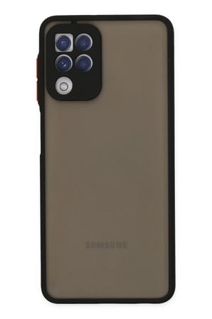 Samsung Galaxy A22 Kılıf Montreal Silikon Kapak - Siyah