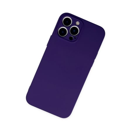 iPhone 13 Pro Max Kılıf Nano içi Kadife Silikon - Mor