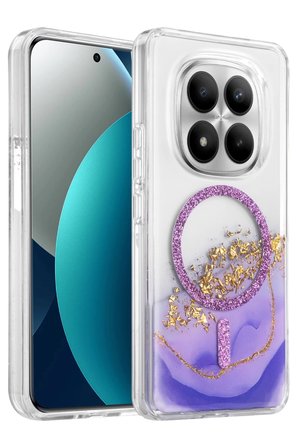 Onegif Xiaomi Redmi Note 15 Pro 4G Lotus Simli Magsafe Kapak - Mor