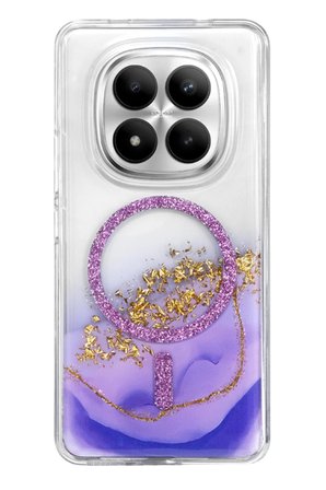 Onegif Xiaomi Redmi Note 15 Pro 4G Lotus Simli Magsafe Kapak - Mor