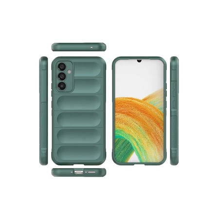 Samsung Galaxy A15 4G Kılıf Optimum Silikon - Koyu Yeşil