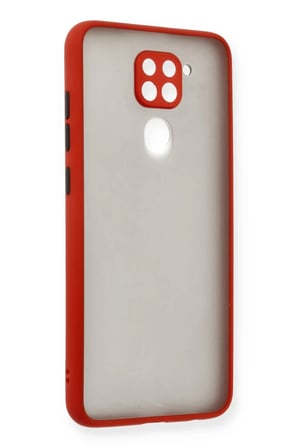 Xiaomi Redmi Note 9 Kılıf Montreal Silikon Kapak - Kırmızı