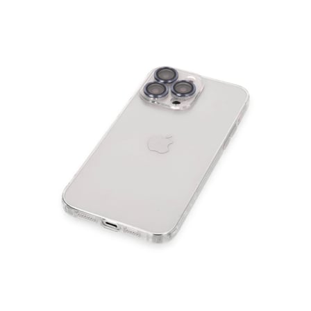 Apple iPhone 13 Pro Max Kılıf Luko Lens Silikon - Sierra Blue