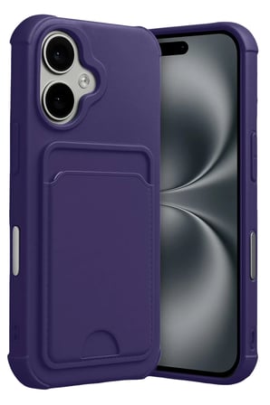 Apple iPhone 17 Kelvin Kartvizitli Silikon - Derin Mor