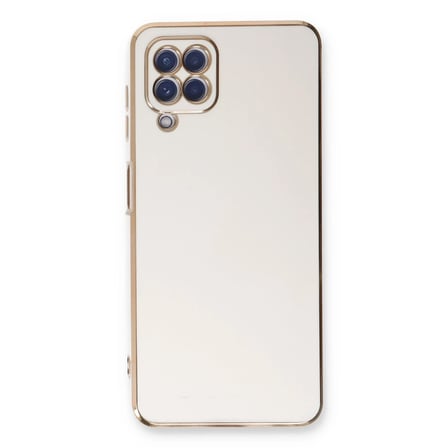 Samsung Galaxy A22 Kılıf Volet Silikon - Beyaz