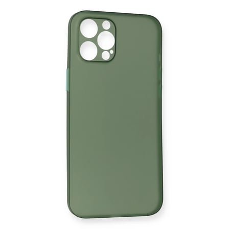 iPhone 12 Pro Max Kılıf PP Ultra İnce Kapak - Yeşil