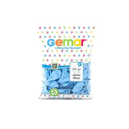 Metalik - Açık Mavi Balon 11 Inc - 28CM - 100PCS