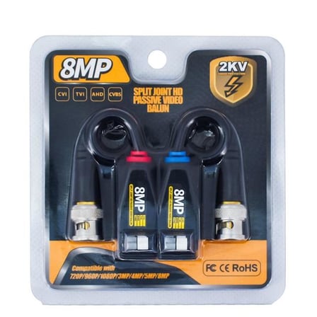 8MP 1080P 2KV 250-400 Metre HD-TVI-CVI-AHD-CVBS HD Video Balun PM-3889