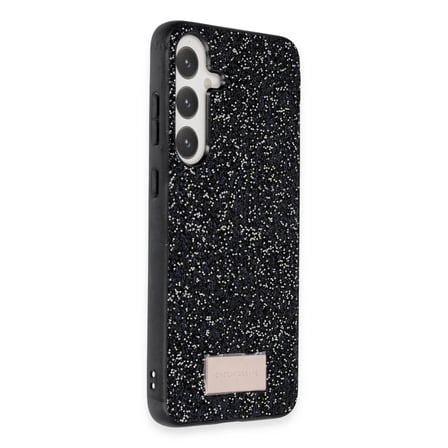 Onegif Samsung Galaxy A55 5G Bright Simli Kapak - Siyah