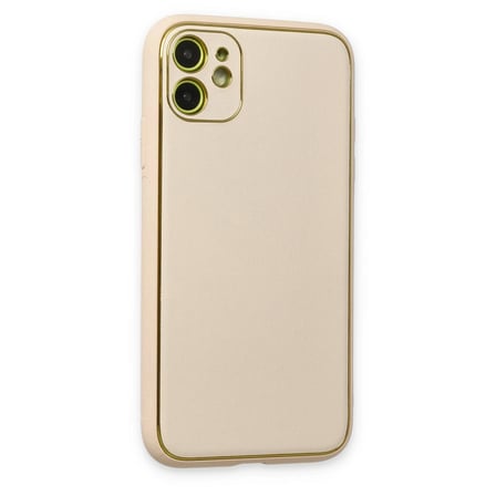 iPhone 12 Kılıf Coco Deri Silikon Kapak -