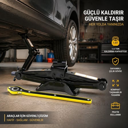 1.5 Ton - Cırcır Kollu Kriko