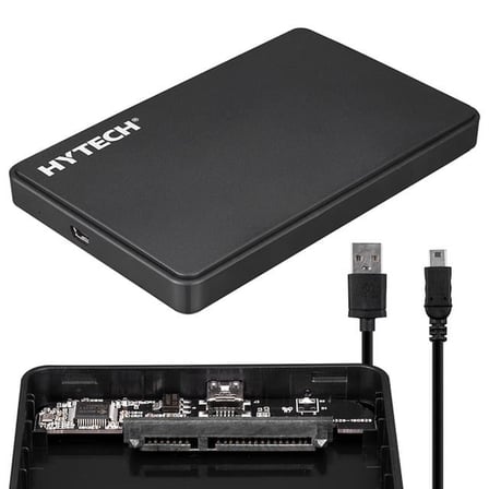 Hytech HY-HDC21 2.5’’ USB 2.0 SATA Harici Hard Disk Kutusu Siyah