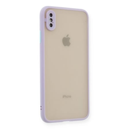 iPhone X Kılıf Montreal Silikon Kapak - Mor