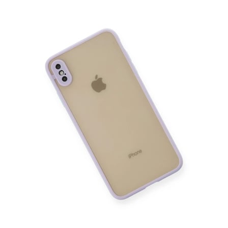 iPhone X Kılıf Montreal Silikon Kapak - Mor