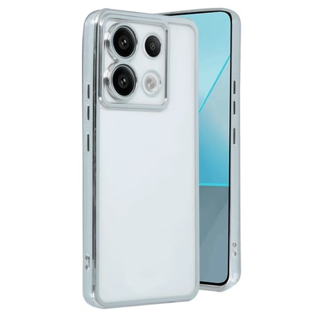 Redmi Note 13 Pro 5G Kılıf Razer Lensli Silikon - Gümüş