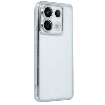 Redmi Note 13 Pro 5G Kılıf Razer Lensli Silikon - Gümüş