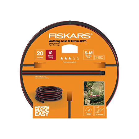 Fiskars 1027109 Sulama Hortumu 19 mm (3/4") 20M Q3