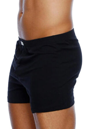 11523 Kutulu Düğmeli Pamuklu 2'li Erkek Boxer (S-4xl)