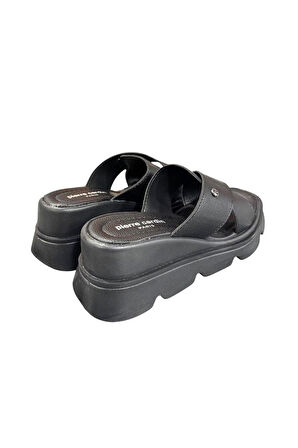 Pierre Cardin Yüksek Dolgu Topuk Anatomik Taban Kadın Terlik