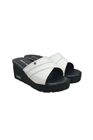 Pierre Cardin Anatomik Dolgu Topuk Günlük Kadın Terlik